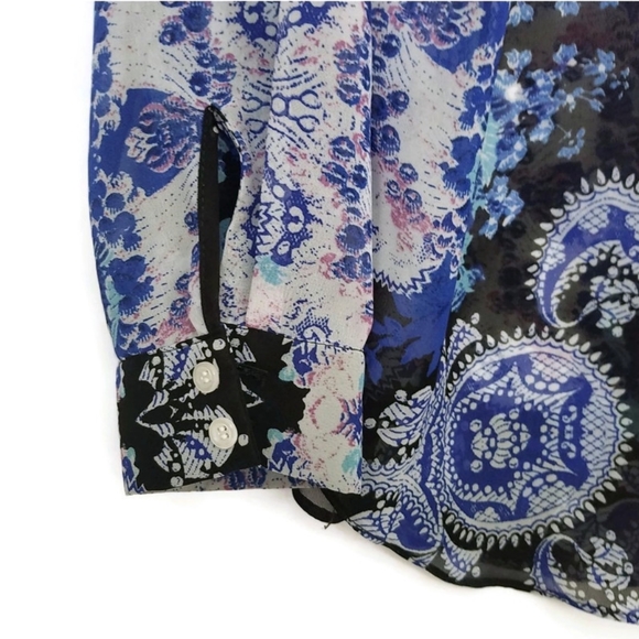 ASOS Mixed Print Blouse Sz 14- EUC! - Picture 4 of 6